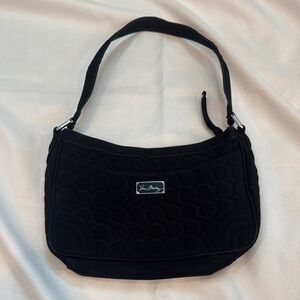 Vera Bradley Black Quilted Hobo Shoulder Bag